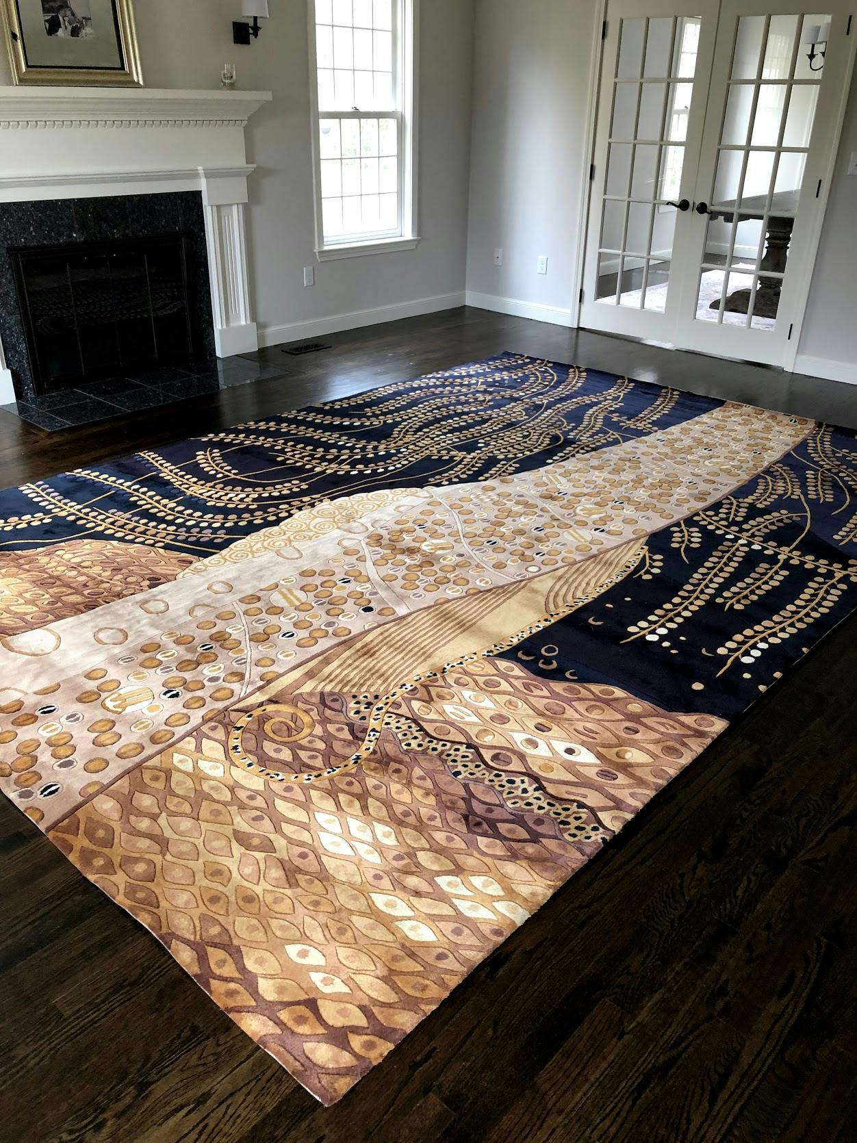 Momeni New Wave NW01 Willow Blue Area Rug Incredible Rugs and Decor